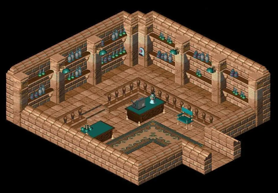 Thumbnail for a map of Citadel Island LupinBurg - Pharmacy for the PC game Relentless: Twinsen's Adventure.