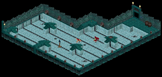 Thumbnail for a map of Fortress Island Below Fortress - Pool for the PC game Relentless: Twinsen's Adventure.