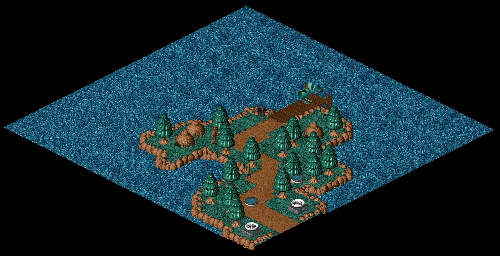 Thumbnail for a map of Fortress Island Docks for the PC game Relentless: Twinsen's Adventure.