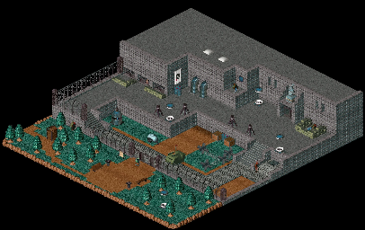 Thumbnail for a map of Fortress Island Fortress - Outside for the PC game Relentless: Twinsen's Adventure.