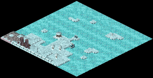 Thumbnail for a map of Hamalayi Mountains Docking Bay - North for the PC game Relentless: Twinsen's Adventure.