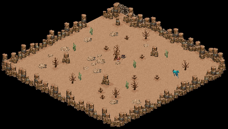 Thumbnail for a map of Island Of The White Leaf Desert Desert for the PC game Relentless: Twinsen's Adventure.