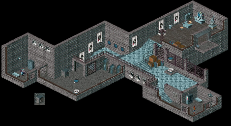 Thumbnail for a map of Principal Island Fortress - Inside for the PC game Relentless: Twinsen's Adventure.