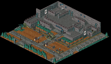 Thumbnail for a map of Principal Island Fortress - Outside for the PC game Relentless: Twinsen's Adventure.