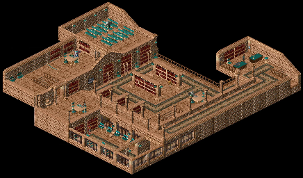 Thumbnail for a map of Principal Island Library - Inside for the PC game Relentless: Twinsen's Adventure.