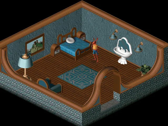 Thumbnail for a map of Principal Island OldBurg - Helper's House for the PC game Relentless: Twinsen's Adventure.