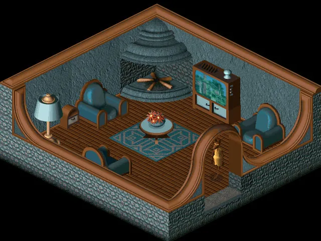 Thumbnail for a map of Principal Island OldBurg - Julia's House for the PC game Relentless: Twinsen's Adventure.