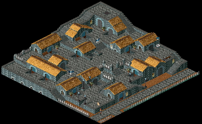 Thumbnail for a map of Principal Island OldBurg for the PC game Relentless: Twinsen's Adventure.