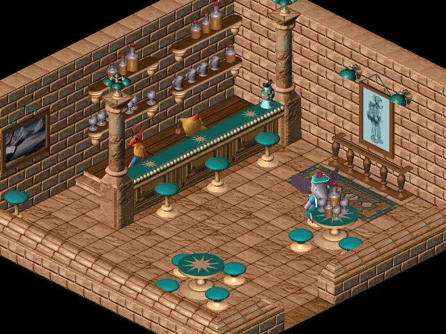 Thumbnail for a map of Principal Island Oldburg - Tavern for the PC game Relentless: Twinsen's Adventure.
