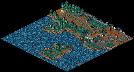 Thumbnail for a map of Principal Island Peg Leg Street for the PC game Relentless: Twinsen's Adventure.