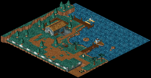 Thumbnail for a map of Principal Island Port Belooga for the PC game Relentless: Twinsen's Adventure.