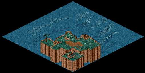 Thumbnail for a map of Tipett Island Surface for the PC game Relentless: Twinsen's Adventure.