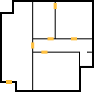 Thumbnail for a map of Hospital 1F for the PC game Resident Evil: Survivor.