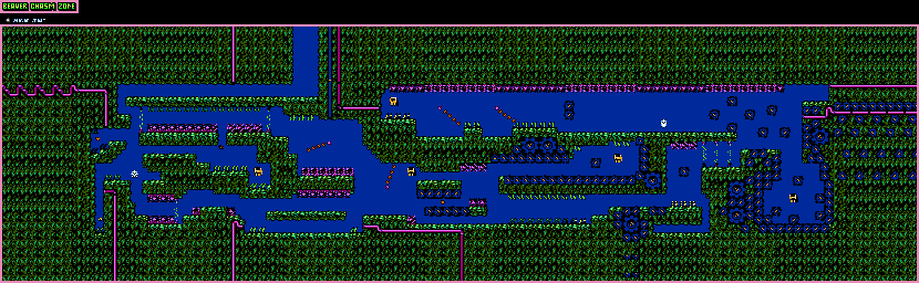 Thumbnail for a map of Beaver Chasm Zone Beaver Chasm for the PC game Retro City Rampage DX.