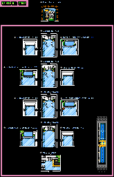 Thumbnail for a map of Bentmall Zone Interiors for the PC game Retro City Rampage DX.