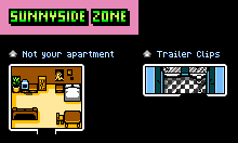 Thumbnail for a map of Sunnyside Zone Interiors for the PC game Retro City Rampage DX.