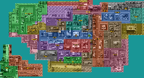 Thumbnail for a map of Theftropolis City (Zones) for the PC game Retro City Rampage DX.