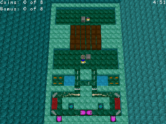 Thumbnail for a map of Classic Retrogaming, Wonderland-Style: Pong! for the PC game Return Of The Phantom.
