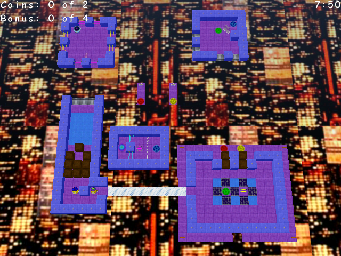 Thumbnail for a map of Classic Robot City: Floating Platforms for the PC game Return Of The Phantom.