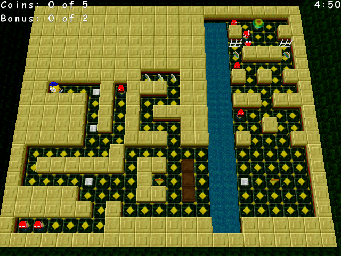 Thumbnail for a map of Classic Temple Of Fire: Introducing 'Chomper' for the PC game Return Of The Phantom.