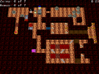 Thumbnail for a map of Classic Underwonderworld: Dark Caverns for the PC game Return Of The Phantom.