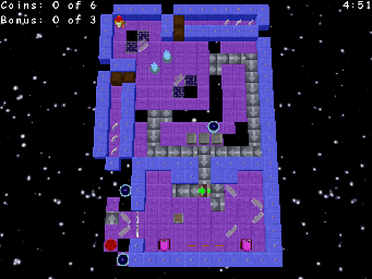 Thumbnail for a map of Deluxe Rescue In Space: Qookie's Challenge for the PC game Return Of The Phantom.