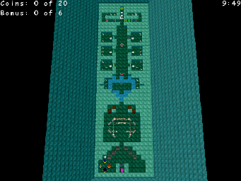 Thumbnail for a map of Deluxe Secret Passages: The Library for the PC game Return Of The Phantom.