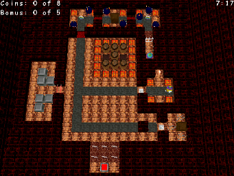 Thumbnail for a map of Deluxe Under The Foggy Mountains: Ammunition Storage Room for the PC game Return Of The Phantom.