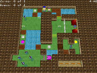 Thumbnail for a map of Tutorial Turtorial Set 2: Coily, Coily, Coily for the PC game Return Of The Phantom.