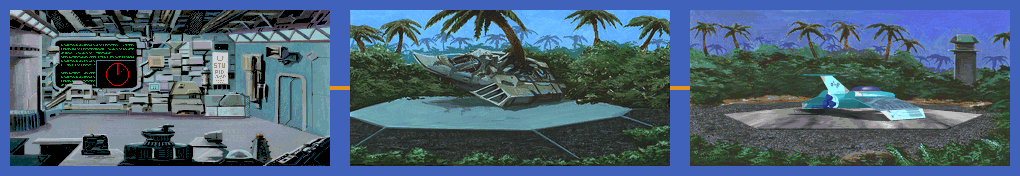 Thumbnail for a map of Abandoned Spaceport (Unmarked) for the PC game Rex Nebular And The Cosmic Gender-Bender.