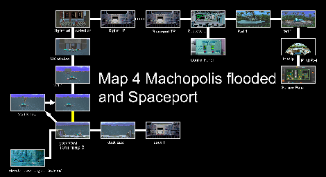 Thumbnail for a map of Submerged Machopolis & Abandoned Spaceport for the PC game Rex Nebular And The Cosmic Gender-Bender.