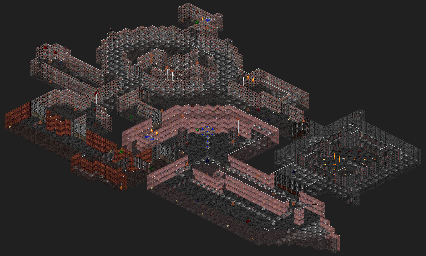 Thumbnail for a map of Comm-bat 05: Dark Warrens for the PC game Rise Of The Triad.