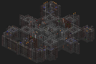 Thumbnail for a map of Comm-bat 07: Iron Tower for the PC game Rise Of The Triad.