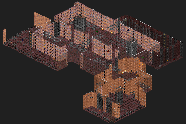 Thumbnail for a map of Comm-bat 13: Land Bridge for the PC game Rise Of The Triad.