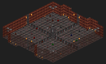 Thumbnail for a map of Comm-bat 22: Four-Square for the PC game Rise Of The Triad.