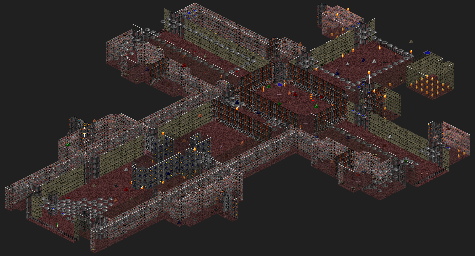 Thumbnail for a map of Comm-bat 36: Cross Purposes for the PC game Rise Of The Triad.