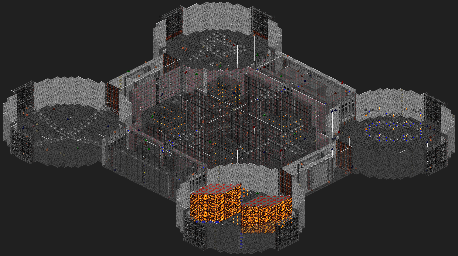 Thumbnail for a map of Comm-bat 42: The Castle for the PC game Rise Of The Triad.
