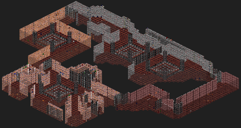Thumbnail for a map of Comm-bat 43: It's The Pits for the PC game Rise Of The Triad.