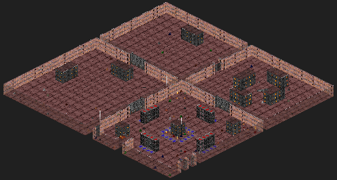 Thumbnail for a map of Comm-bat 91: The Box for the PC game Rise Of The Triad.