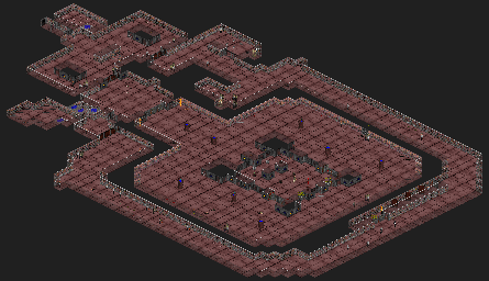 Thumbnail for a map of Dark War Episode 1: Approach - E1A7: General Darian for the PC game Rise Of The Triad.