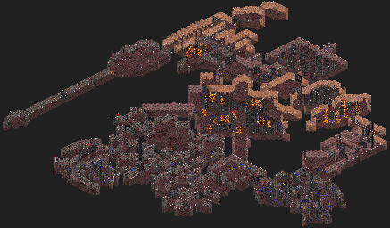 Thumbnail for a map of Dark War Episode 1: Approach - E1A8: Turn Of The Screw for the PC game Rise Of The Triad.