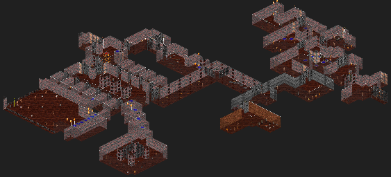 Thumbnail for a map of Dark War Episode 4: The Slow And The Dead - E4A1: "Monky" Business for the PC game Rise Of The Triad.