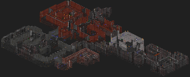 Thumbnail for a map of Download Reject Pack - 20: Twin Falls for the PC game Rise Of The Triad.