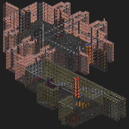 Thumbnail for a map of The Hunt Begins E1A10: Play Room for the PC game Rise Of The Triad.
