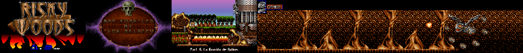 Thumbnail for a map of Part 6: La Guarida de Ophios for the PC game Risky Woods.