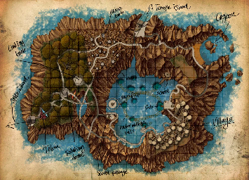 Thumbnail for a map of Jungle Island for the PC game Riven: The Sequel to Myst.