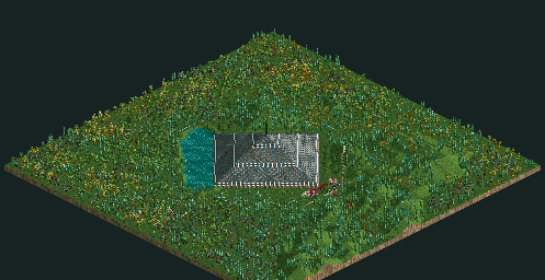 Thumbnail for a map of Corkscrew Follies Thunderstorm Park for the PC game RollerCoaster Tycoon.