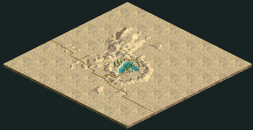 Thumbnail for a map of Corkscrew Follies Utopia Park for the PC game RollerCoaster Tycoon.
