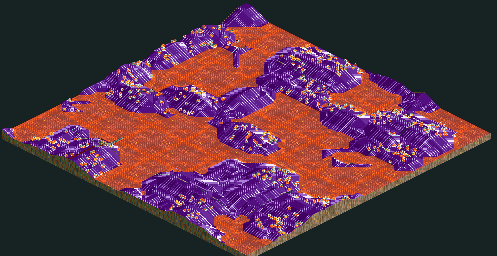 Thumbnail for a map of Loopy Landscapes Icarus Park for the PC game RollerCoaster Tycoon.