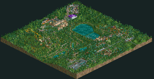 Thumbnail for a map of Real Parks Alton Towers for the PC game RollerCoaster Tycoon.
